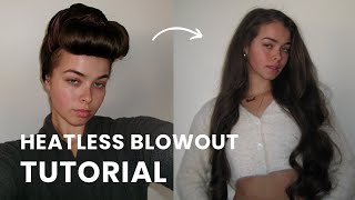 BIG \u0026 BOUNCY Heatless Blowout Tutorial (using flexi rods)