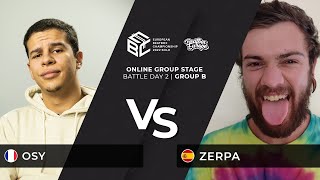 Osy 🇫🇷 vs. Zerpa 🇪🇸  // European Beatbox Championship 2022