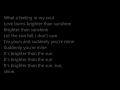 aqualung brighter than sunshine 7ans de séduction lyrics