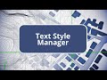TBC - Text Style Manager - Field Data Edition Commands