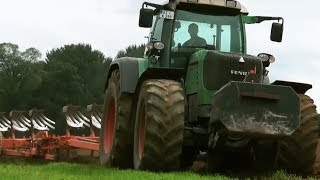 Bodenbearbeitung mit Case, John Deere und Fendt Traktoren