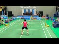 Jacky Kok Jing Hong spinning net shot  vs Lee Zii Jia