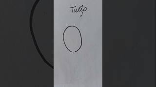 Easy  draw tulip 🌷#short #viralvideo #drawing #art