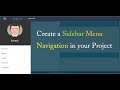 wecode | sidebar menu  in html and css | slide menu | Sidebar navigation | part 6