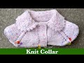 How to Knit a Collar for Baby Cardigan | Knit Baby Collar