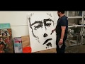 How To Paint A Large Portrait Painting - Artist Jose Trujillo