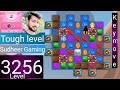 Candy crush saga level 3256 । No boosters । Tough level । Candy crush 3256 help । Sudheer Gaming