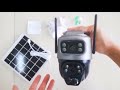 v380 dual lens 4g camera solar pir human detection night vision waterproof security video ip camera