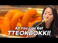 Trying The Best All You Can Eat Tteokbokki Buffet In Korea l Dookki