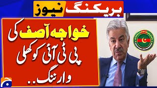 Khawaja Asif's Warns PTI | CM KP Gandapur in Trouble | Breaking News