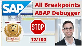 All ABAP Debugger Breakpoints (Display, Change, Delete) | ABAP Tip #12
