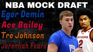 2025 NBA Mock Draft 1.0