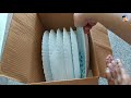 larah by borosil full plates set of six unboxing