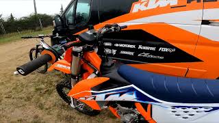 First ride 2022 January 2 🥳🥱KTM 350 SX-F 2022 and first time on the MC Sommières track 🤩