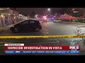 Homicide Investigation In Vista