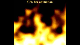 How to make fire in CSS