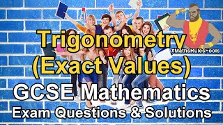 Trigonometry (exact values) - GCSE Maths Exam Questions (non-calculator) (paper 1)