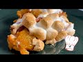 Sweet Potato Casserole with Marshmallows and Pecans - sweet Thanksgiving Side Dish, Dessert,