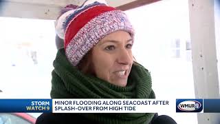 Minor flooding along Seacoast after splash-over from high tide