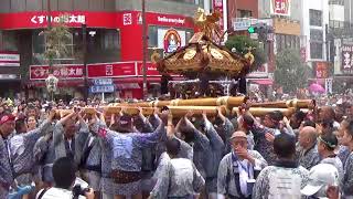 2017（平成29年）富岡八幡宮例大祭・門前仲町交差点/白河二