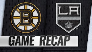 McAvoy breaks tie with late goal, Bruins top Kings