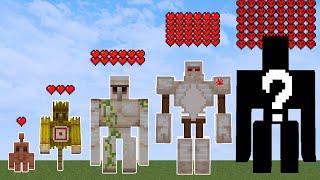 which All Iron Golem mobs and Bosses is immortal ?