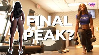 2 DAYS OUT | Amateur Bodybuilder Competition| Practicing with Coach | I'm Peaking?