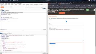Exploiting HTTP request smuggling to perform web cache poisoning (Video solution, Audio)