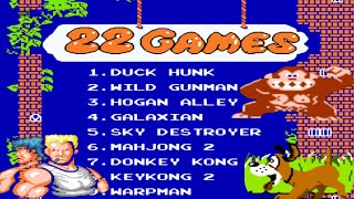 NES 22 in 1 Gameplay: All 22 Classic Games Played
