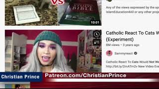 Catholic react to Qur'anThe cat will not step on the quran but goat can eat the quran featDavid Wood