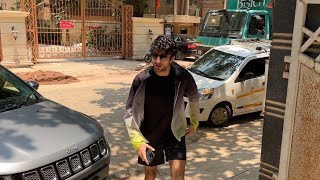 IBRAHIM ALI KHAN SPOTTED AT TRIBE GYM IN JUHU