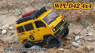 WPL D42  4x4 with JJRC Q121 Chassis   First Adventure Trip