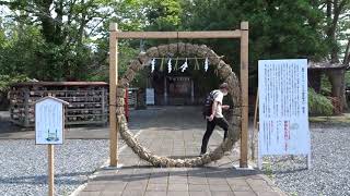 津島神社 茅の輪のくぐり方