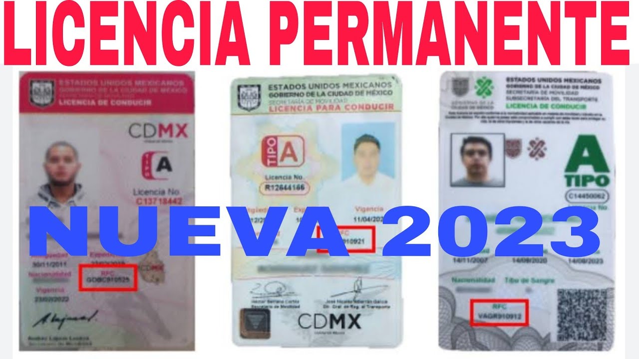 Nueva Licencia PERMANENTE 2023, CÓMO CUÁNDO Y DÓNDE? - YouTube