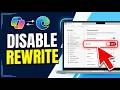 How to Disable Rewrite with Copilot in Edge 2026 (Turn Off Rewrite)