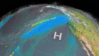 A 3D View of an Atmospheric River from an Earth System Model