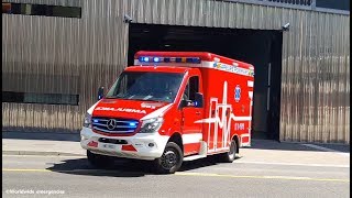 3x Ambulances des Sapeurs Pompiers du SIS Neuchâtel