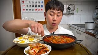 계란밥과 육개장 (소리에 조금 문제가 있습니다)