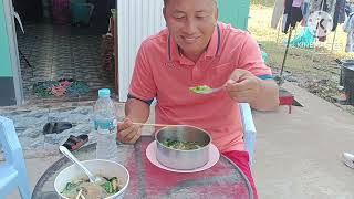 #ก๋วยเตี๋ยวหมูคะน้า #ก๋วยเตี๋ยวหมูคะน้า #ก๋วยเตี๋ยวหมูคะน้าริมสวน #น้าปลูกเอง #กินก๋วยเตี๋ยวหมูคะน้า