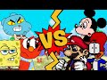 M.U.G.E.N Battles | Evil Elmo/SpongeBob/Gumball vs Mario/Woody/Mickey Mouse