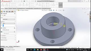 Tutorial solidworks membuat centering bearing part 1