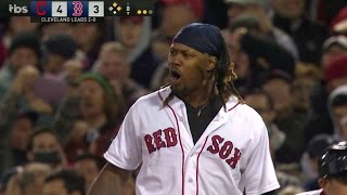 CLE@BOS Gm3: Hanley lines an RBI single to left field