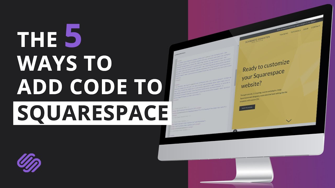 How To Add Custom Code To Your Squarespace Site Youtube