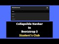 Collapsible Navbar In Bootstrap 3 | Dropdown Menu In Bootstrap 3 Tutorial #15