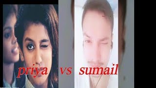priya prakash vs sumail khan reaction new viral video