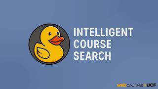 Intelligent Course Search Tool in Webcourses@UCF