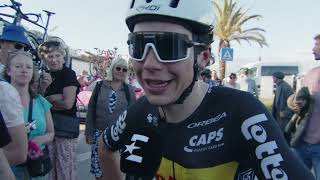 Arnaud De Lie - Interview à l'arrivée - Etape 1 - Volta ao Algarve em Bicicleta 2025