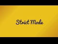 Strict Mode in JavaScript Explained [1/2]