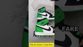 Phân biệt thật giả giày Nike Air Jordan 1 Lucky Green #nikeairjordan1 #jordan1lucky #nikesneakers