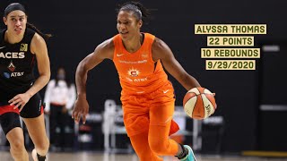 Alyssa Thomas Full Highlights 2020.9.29 - 22 PTS, 10 RBS - PopOffBaby.com